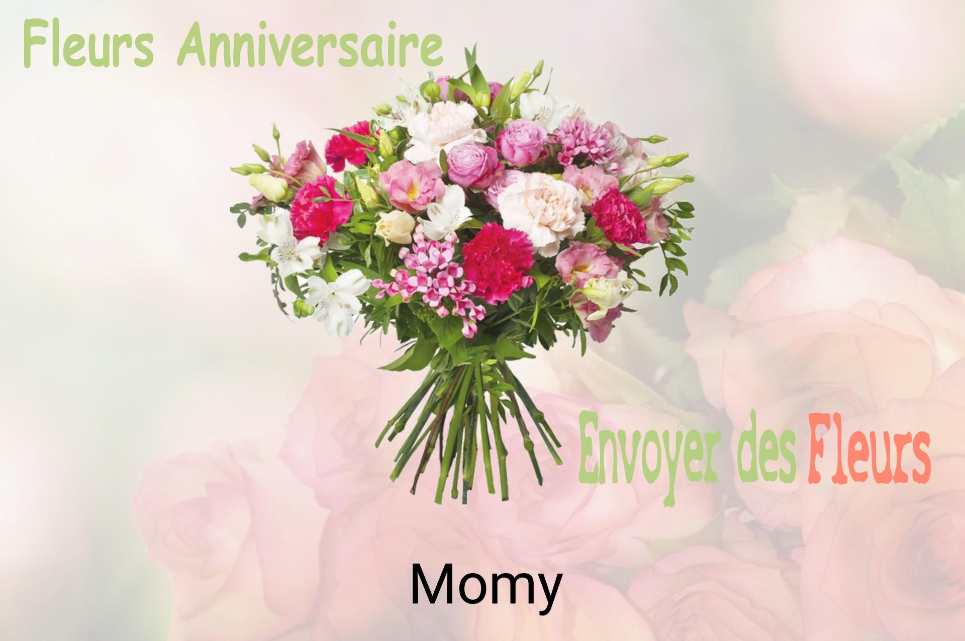 Bouquet de fleurs d’anniversaire livré à Momy